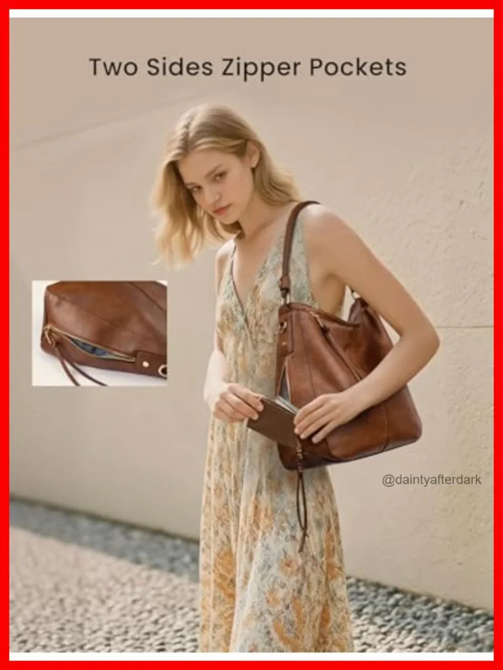 Women's Hobo Crossbody Bag Faux Leather Tassel Large Shoulder Purse
